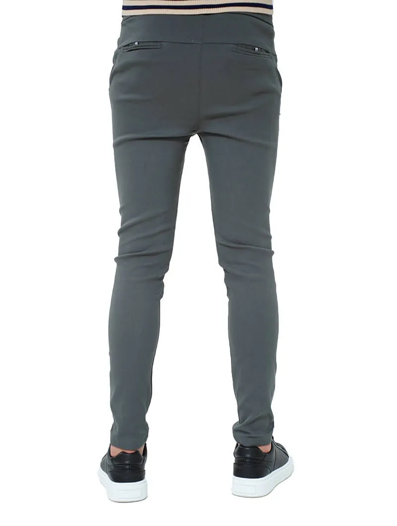 Pantalon slim en coton